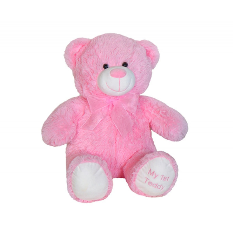 Моето първо плюшено мече, розово,  50 см
