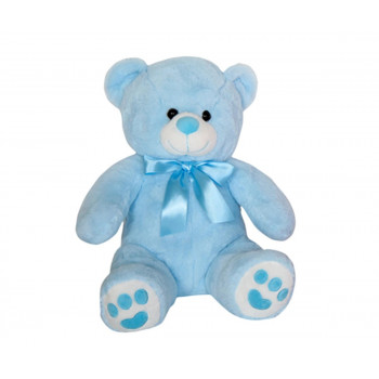 Плюшена играчка - Мече 50 см, синьо