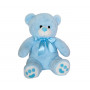 Плюшена играчка - Мече 50 см, синьо