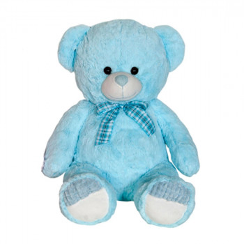 Плюшена играчка Мече, синьо, 44 см