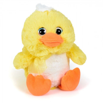 Плюшено пате, жълто, 19 см