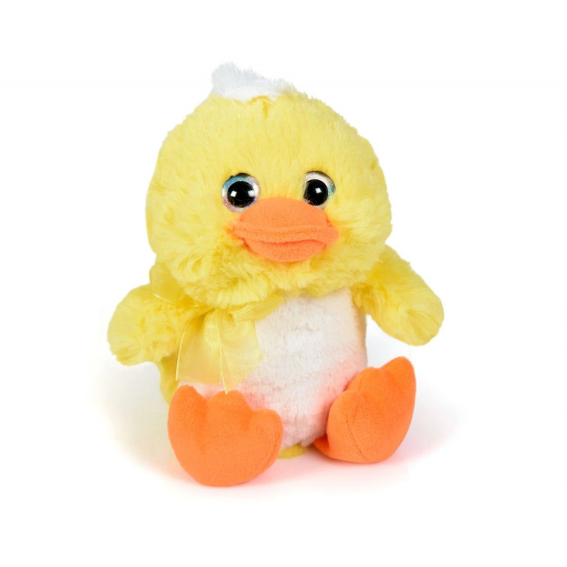 Плюшено пате, жълто, 19 см