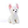 Плюшена играчка - Кученце 24 см, бяло с изправени уши