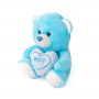 Мече със сърце, синьо, 20 см