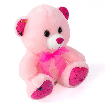 Плюшено мече, розово, 20 см
