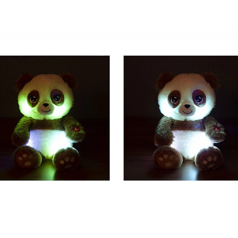 Кафява панда Hugzzz с музика и светлини, 30 см