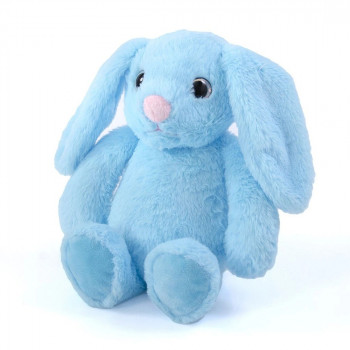 Плюшена играчка - Зайче 28 см, синьо