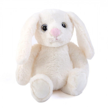 Плюшена играчка - Зайче 28 см, бяло