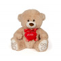 Плюшена играчка - Мече със сърце, 55 см