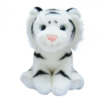 Плюшена играчка Аврора - Бял тигър, 21см