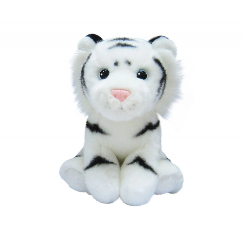 Плюшена играчка Аврора - Бял тигър, 21см