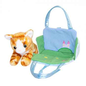 Плюшена играчка Аврора - Коте в чантичка