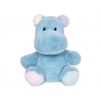 Плюшено бебе хипопотам Aurora, син, 20 см