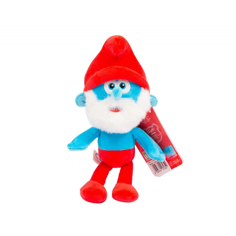  Татко Смърф с брада и червена шапка, Смърфовете, 20 см