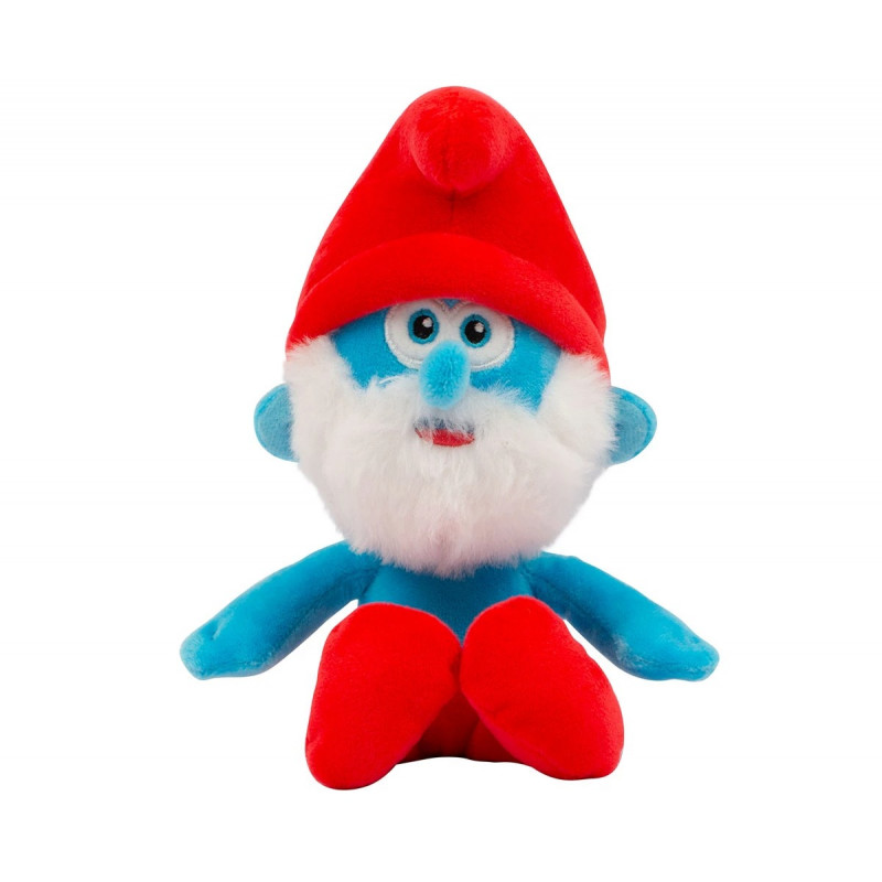  Татко Смърф с брада и червена шапка, Смърфовете, 20 см