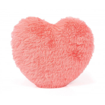 Плюшено сърце, розово, 34 см