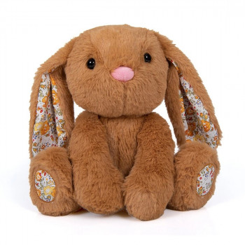 Плюшено зайче, кафяво, 25 см