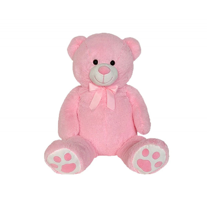 Плюшено мече, розово, 100 см