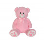 Плюшено мече, розово, 100 см