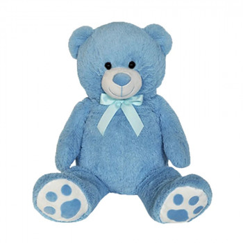 Плюшено мече, синьо, 100 см
