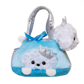 Плюшен Пудел в чантичка Aurora, 20 см