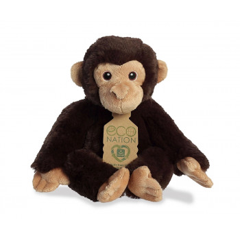 Плюшено шимпанзе Aurora Eco, кафяво, 20 см