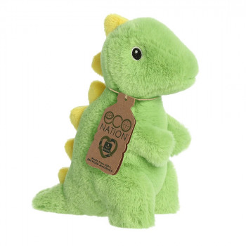 Плюшен тиранозавър Aurora Eco, зелен, 23 см