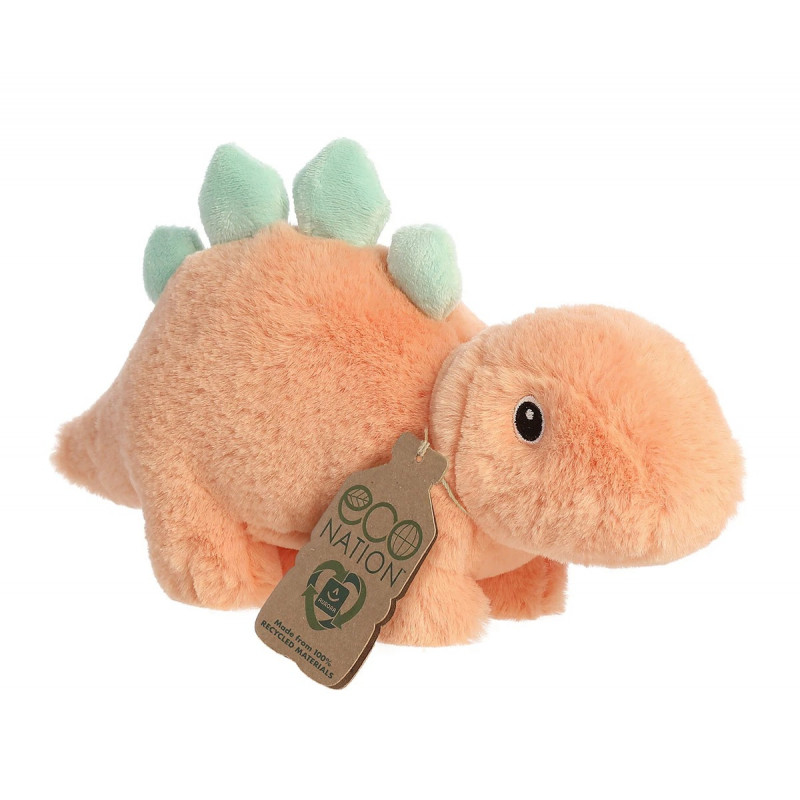 Плюшен динозавър Aurora Eco, оранжев, 15 см