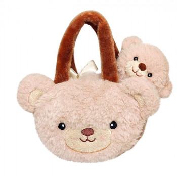 Плюшено мече в чантичка Aurora, 20 см