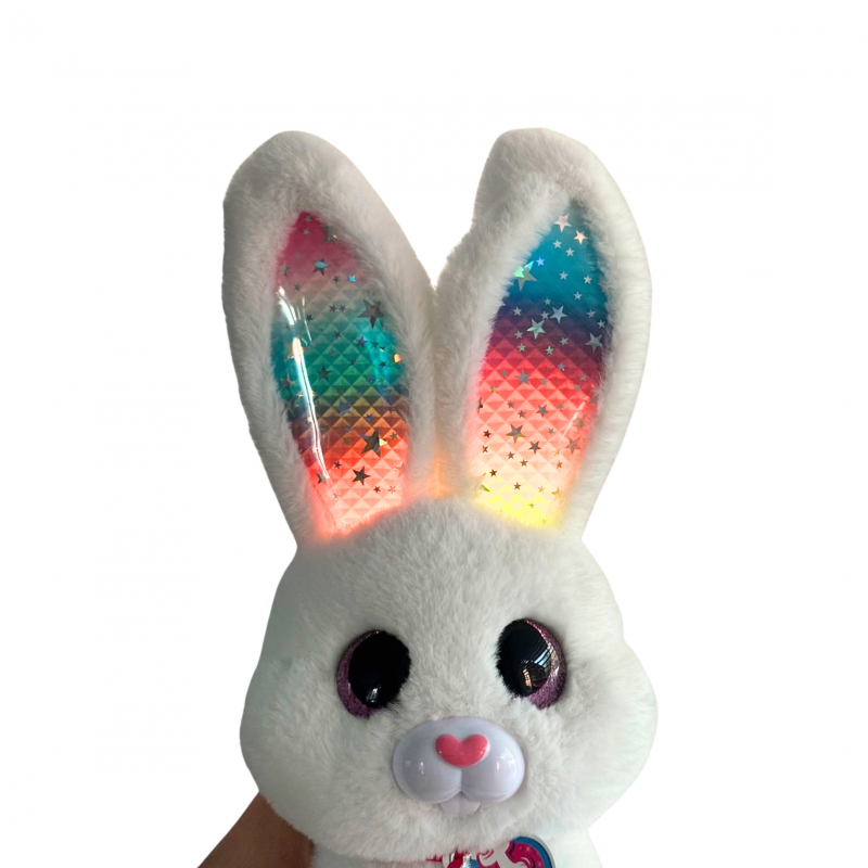 Интерактивен магически заек Pet Furry, бял, 30 см