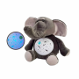 Плюшена играчка Слон с проектор и музика, сив, 30 см