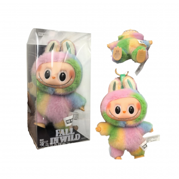 Плюшена играчка Лабубу Дъга, 18 см