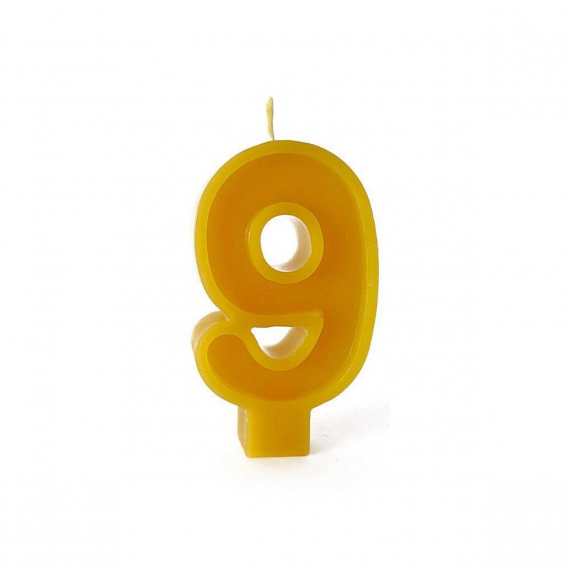 Свещичка за рожден ден от пчелен восък
