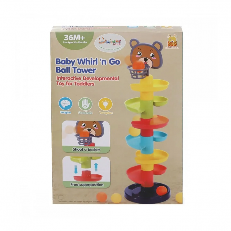 Образователна игра спирала с топче 