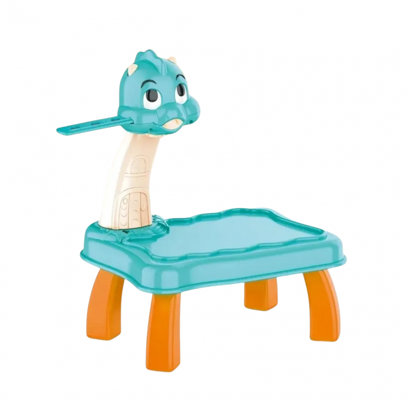 Масичка с проектор за рисуване в синьо