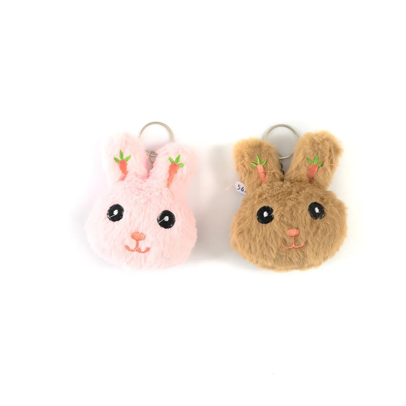 Плюшен ключодържател Зайче, кафяво, 9 см