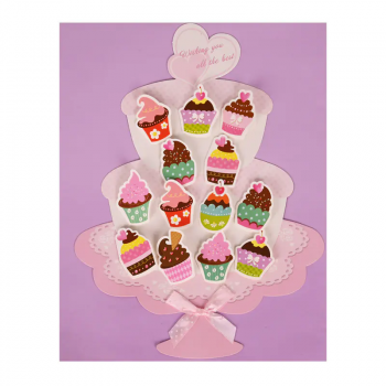 Голяма картичка Сладкиши с 3D мини картички 