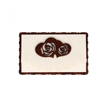 Поздравителна картичка с релефни орнаменти