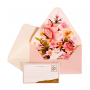 Луксозна 3D картичка - Букет Цветя