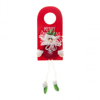 Коледна украса за врата с Дядо Коледа