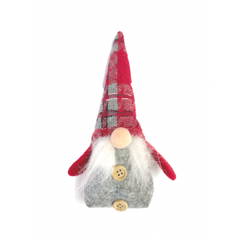 Коледен гном в сиво, 18 см