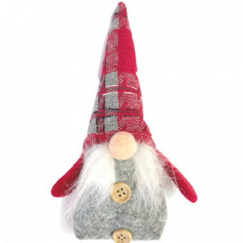 Коледен гном в сиво, 18 см