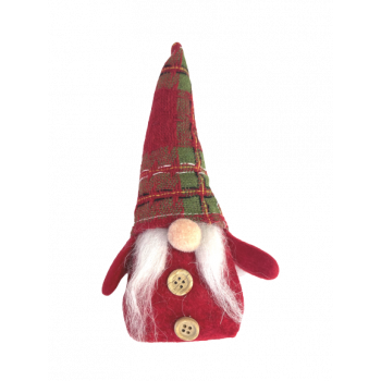 Коледен гном в червено, 18 см