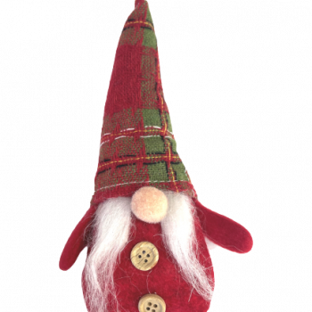 Коледен гном в червено, 18 см