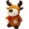 Плюшен Коледен елен Руди с коледна песен, 20 см
