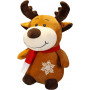 Плюшен Коледен елен Руди с коледна песен, 20 см