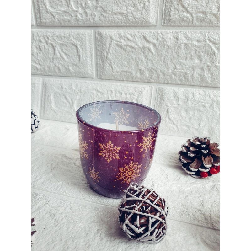 Коледна ароматна свещ в чаша Christmas star