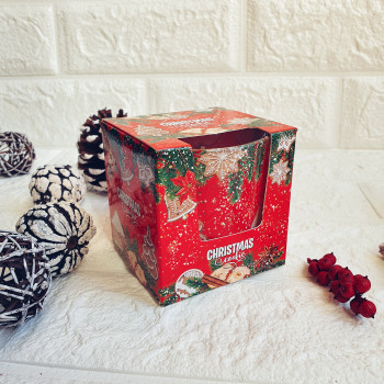 Коледна ароматна свещ в чаша Christmas cookies