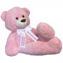 Плюшено мече с надписана панделка, розово, 150 см