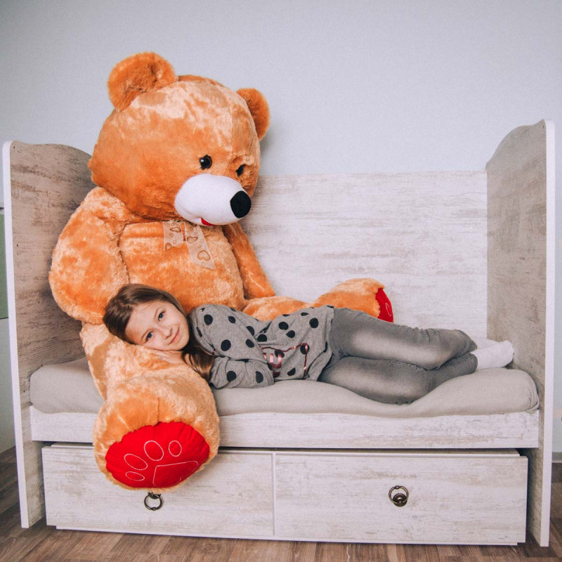 Плюшен мечок супер гигант в кафяво